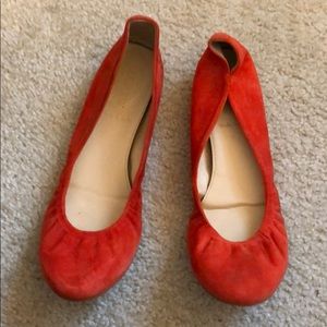 J Crew Suede Ballet Flats